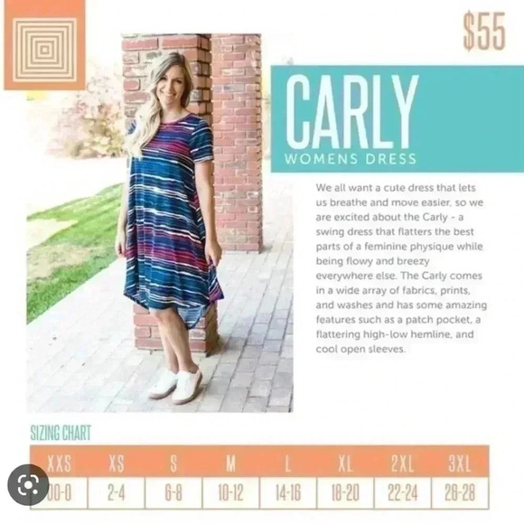 Lularoe XS Carly‎ NWT heather red. Cotton,poly,rayon,spandex blend. Super soft! - Picture 3 of 9